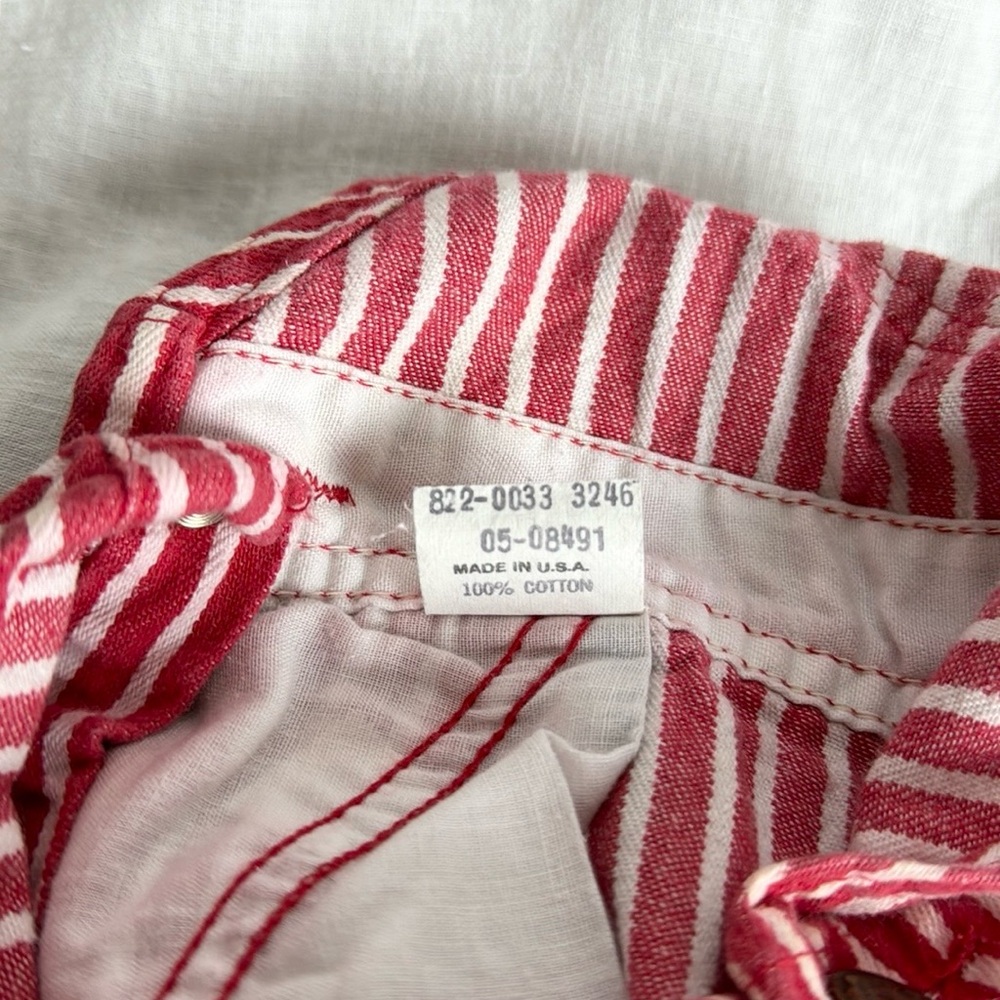 Vintage OshKosh B’Gosh Railroad Stripe Overall Patch Detail Size 18 Months - Picture 14 of 14